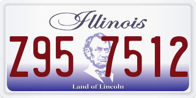 IL license plate Z957512