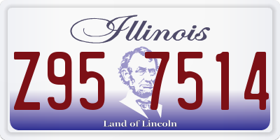 IL license plate Z957514