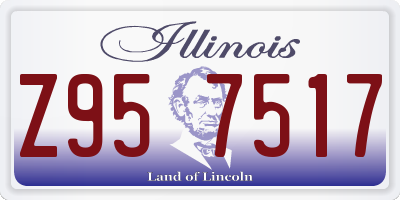 IL license plate Z957517