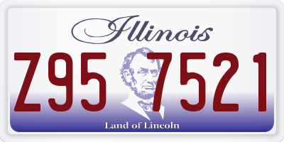 IL license plate Z957521
