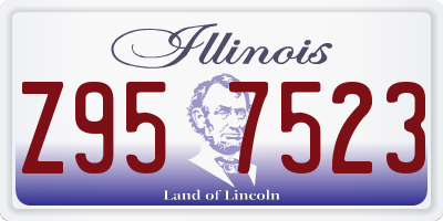 IL license plate Z957523