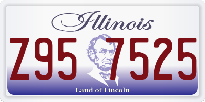 IL license plate Z957525