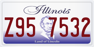 IL license plate Z957532