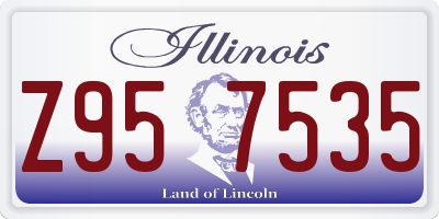 IL license plate Z957535