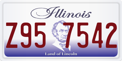 IL license plate Z957542