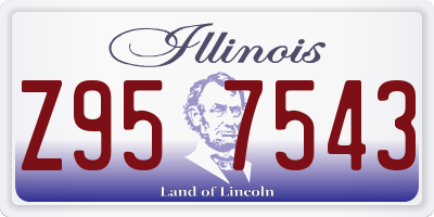 IL license plate Z957543