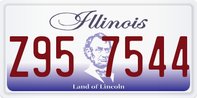 IL license plate Z957544