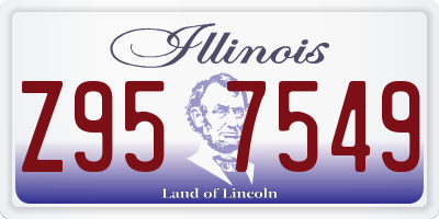 IL license plate Z957549