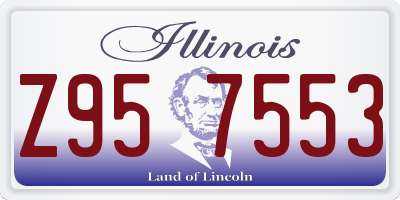 IL license plate Z957553