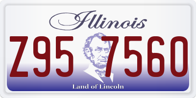 IL license plate Z957560