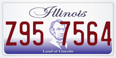 IL license plate Z957564