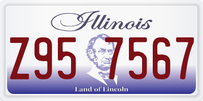 IL license plate Z957567