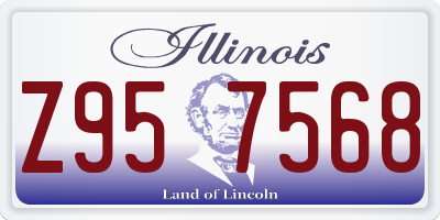 IL license plate Z957568