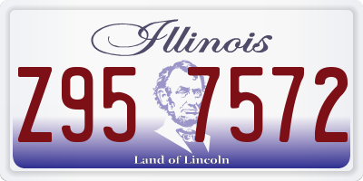 IL license plate Z957572