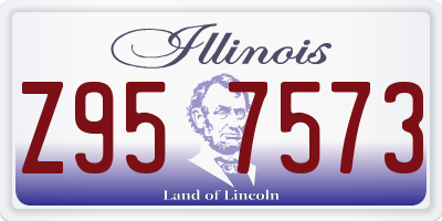 IL license plate Z957573