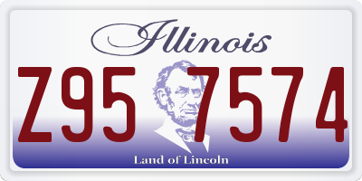 IL license plate Z957574