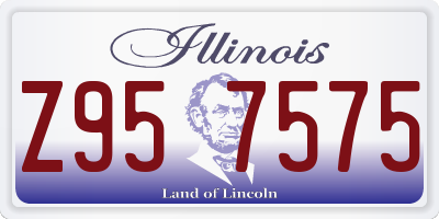 IL license plate Z957575