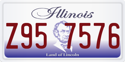 IL license plate Z957576