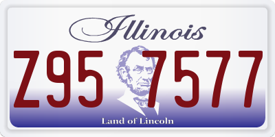 IL license plate Z957577