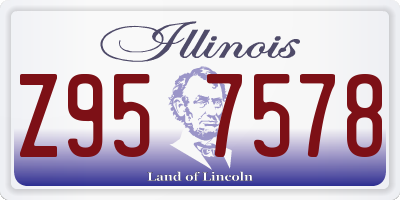 IL license plate Z957578