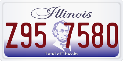 IL license plate Z957580