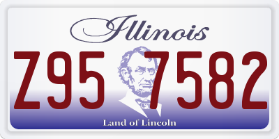 IL license plate Z957582