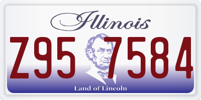 IL license plate Z957584