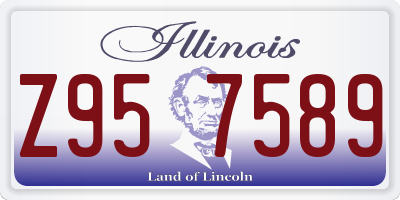 IL license plate Z957589