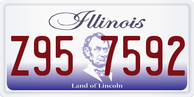 IL license plate Z957592