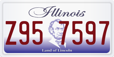 IL license plate Z957597