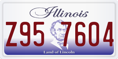 IL license plate Z957604