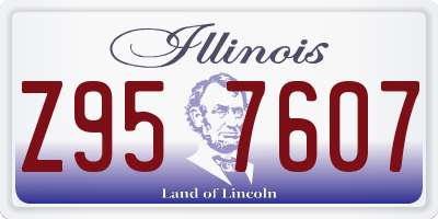 IL license plate Z957607