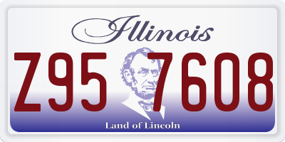 IL license plate Z957608