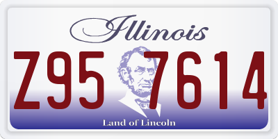 IL license plate Z957614