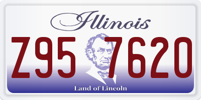 IL license plate Z957620