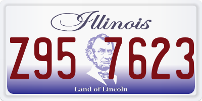 IL license plate Z957623