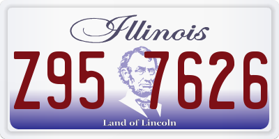 IL license plate Z957626