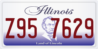 IL license plate Z957629
