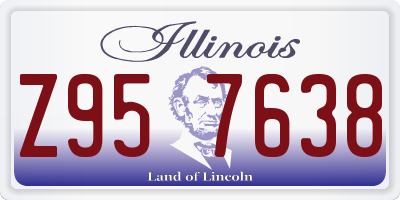 IL license plate Z957638