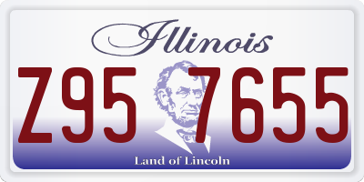 IL license plate Z957655