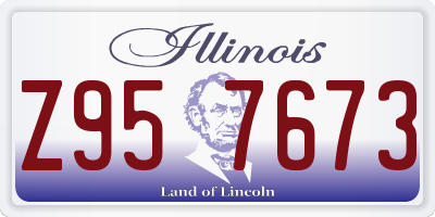 IL license plate Z957673