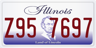 IL license plate Z957697