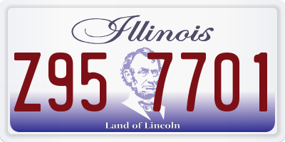 IL license plate Z957701