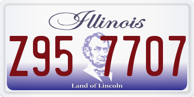 IL license plate Z957707