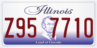 IL license plate Z957710