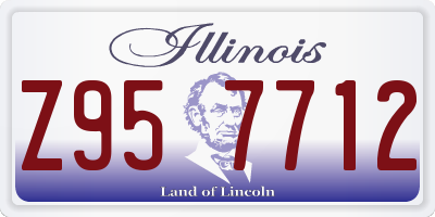 IL license plate Z957712