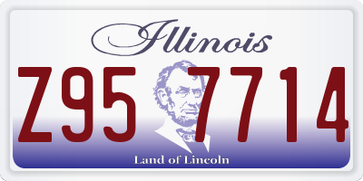 IL license plate Z957714