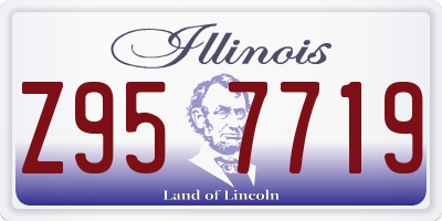 IL license plate Z957719