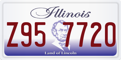 IL license plate Z957720