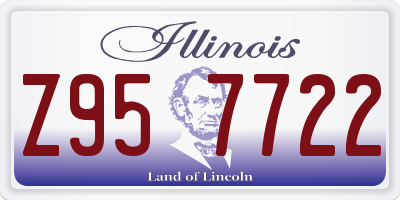 IL license plate Z957722